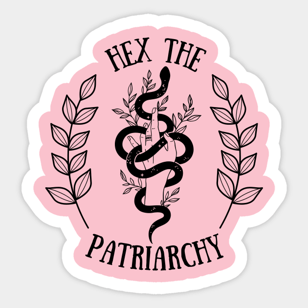 Hex the Patriarchy Sticker by capesandrollerskates 
